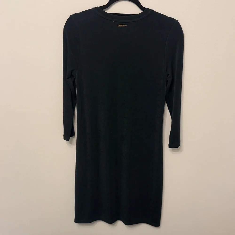 Michael Kors Black Dress with Gold Accents